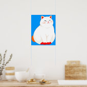 Peaches, de glimlachende kat poster (Keuken)
