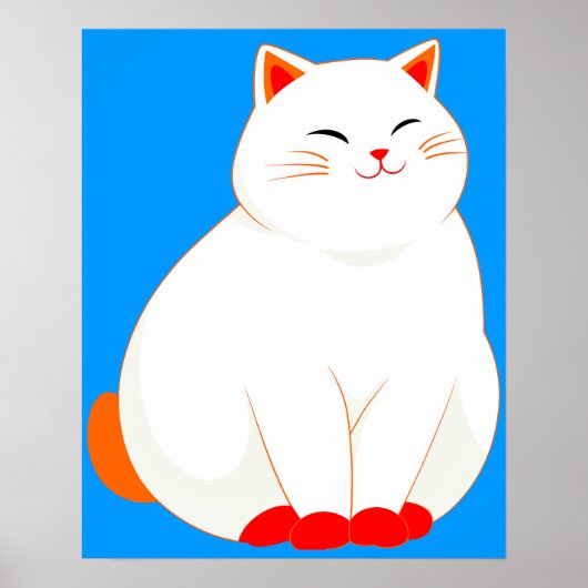 Peaches, de glimlachende kat poster (Voorkant)