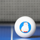 Peaches, de Lachende Kat Pingpongbal (Net)