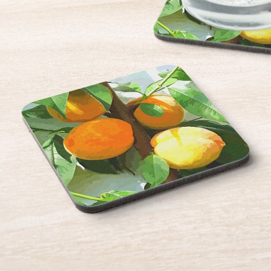 PEACHES DRANKJES ONDERZETTER (Linkerzijde)