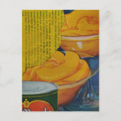 Peaches from 1930s era collage briefkaart (Voorkant)