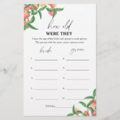 Peaches - Hoe oud waren ze bruidsspel (Voorkant)