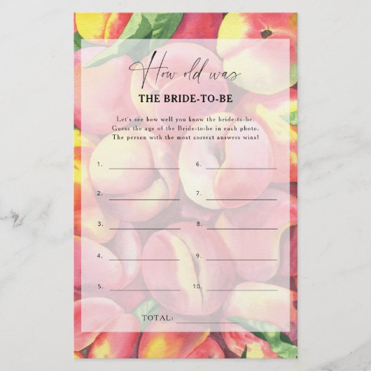 Peaches - Hoe oud was de bruid om te spelen (Voorkant)