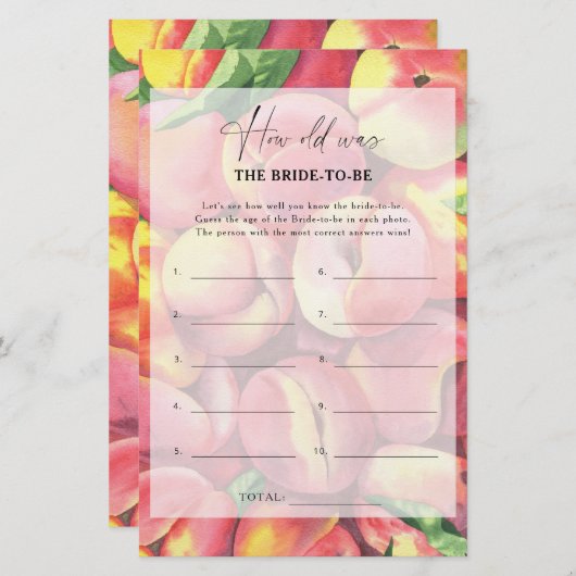 Peaches - Hoe oud was de bruid om te spelen (Voorkant / Achterkant)