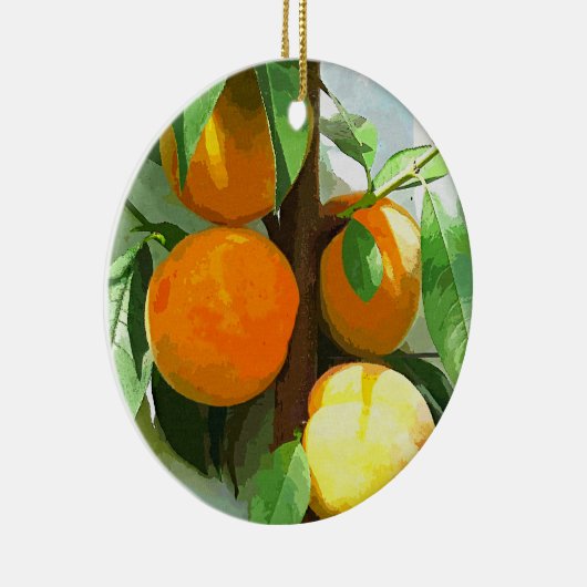 PEACHES KERAMISCH ORNAMENT (Rechts)