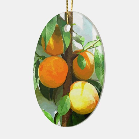 PEACHES KERAMISCH ORNAMENT (Links)