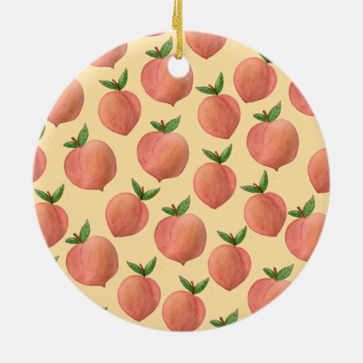 Peaches Keramisch Ornament (Achterkant)