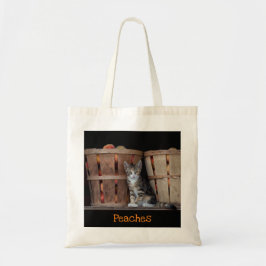 Peaches Kitten Tote Bag