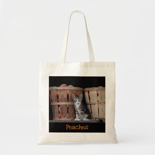 Peaches Kitten Tote Bag (Voorkant)