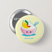 Peaches 'N Cream Ronde Button 5,7 Cm (Voorkant /achterkant)