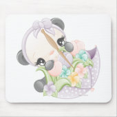 Peaches Panda mousepad Muismat (Voorkant)