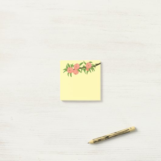 Peaches Post-it® Notes (Op bureau)