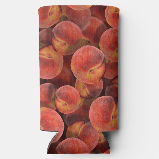 Peaches Slim Koelbox Seltzer Blikjeskoeler (Achterkant)