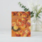 Peaches still Life Claude Monet Briefkaart (Staand voorkant)