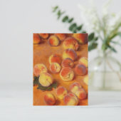 Peaches still Life Claude Monet Briefkaart (Staand voorkant)