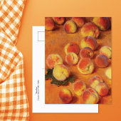 Peaches still Life Claude Monet Briefkaart