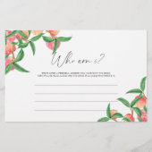 Peaches - Wie ben ik vrijgezellenfeest spel Briefpapier (Voorkant)