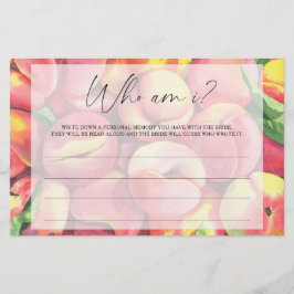 Peaches - Wie ben ik vrijgezellenfeest spel Briefpapier