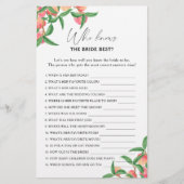 Peaches - Wie weet de bruid beste spel (Voorkant)