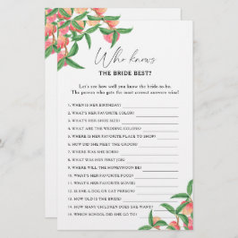 Peaches - Wie weet de bruid beste spel