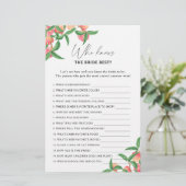 Peaches - Wie weet de bruid beste spel (Staand voorkant)