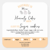 PeachFeminine Chocolate Cookies Ingrediënten Label (Voorkant)