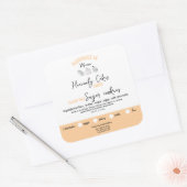 PeachFeminine Chocolate Cookies Ingrediënten Label (Envelop)