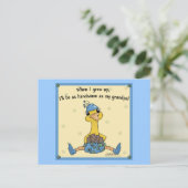 Peachick Handsome zoals opa Briefkaart (Staand voorkant)