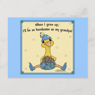 Peachick Handsome zoals opa Briefkaart