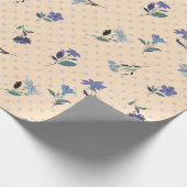 Peachify Pastel Blooms Cadeaupapier (Hoek)