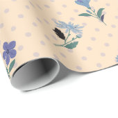 Peachify Pastel Blooms Cadeaupapier (Rol Hoek)