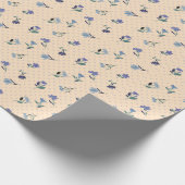 Peachify Pastel Blooms Inpakpapier (Hoek)