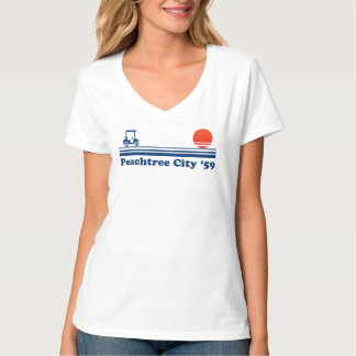 Peachtree City Georgia Lifestyle Golfkar Zonsonder T-shirt