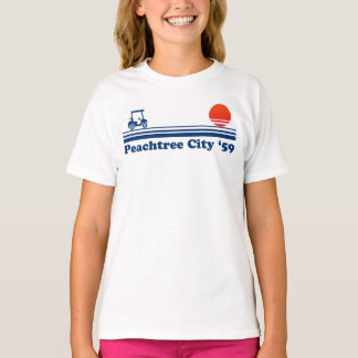 Peachtree City Georgia Lifestyle Golfkar Zonsonder T-shirt