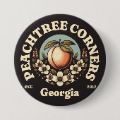 Peachtree Corners, Georgia Ronde Button 7,6 Cm (Voorkant)