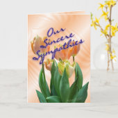 PeachTulips-Sympathy-kaart-aanpassen Kaart (Gele Bloem)