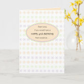 Peachy 40ste Wenskaart van de Verjaardag voor haar Kaart (Gele Bloem)