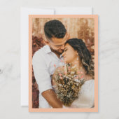 Peachy Abrioton Boho Arch Retro Script 2 Foto 70's Save The Date (Achterkant)