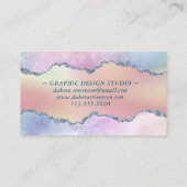 Peachy Agaat | Soft Pastel Ombre Branding Visitekaartje (Achterkant)