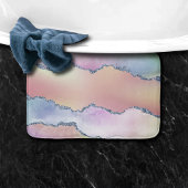 Peachy Agaat | zachte pastel Waterverf Ombre Badmat