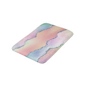 Peachy Agaat |  zachte pastel Waterverf Ombre Badmat (Gekanteld)