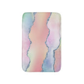 Peachy Agaat |  zachte pastel Waterverf Ombre Badmat (Voorkant Verticaal)