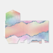 Peachy Agaat | zachte pastel Waterverf Ombre Bedankdoosjes (Uitgevouwen)