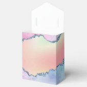 Peachy Agaat | zachte pastel Waterverf Ombre Bedankdoosjes (Geopend)