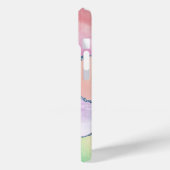 Peachy Agaat | zachte pastel Waterverf Ombre Case-Mate iPhone Case (Achterkant / Links)