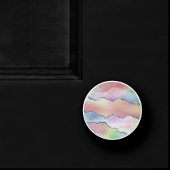 Peachy Agaat | zachte pastel Waterverf Ombre Keramische Knop