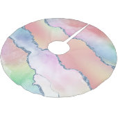 Peachy Agaat | zachte pastel Waterverf Ombre Kerstboom Rok (Gekanteld)