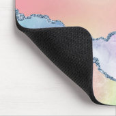 Peachy Agaat |  zachte pastel Waterverf Ombre Muismat (Hoek)