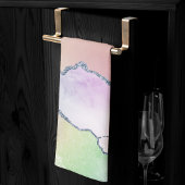 Peachy Agaat | zachte pastel Waterverf Ombre Theedoek