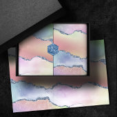 Peachy Agaat |  zachte pastel Waterverf Ombre Tissuepapier